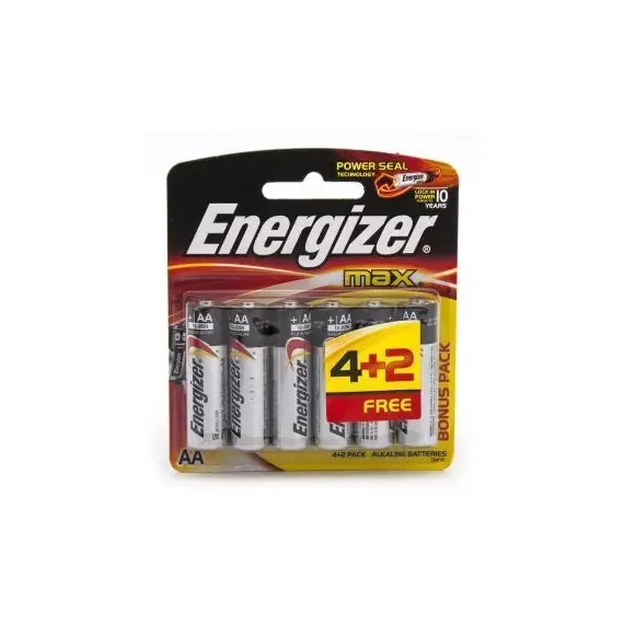 بطارية انيرجايزر Max AA (6 حبة/علبة)
