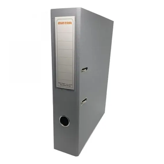 Box File, SIMBA, Lever Arch File, 2-Ring Binder, Plastic, 70 mm, A4, Gray