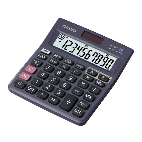 Calculator, CASIO MJ-100D, Office