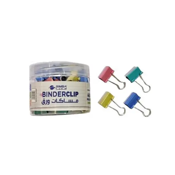 Box of Colors Metal Paper Clips 19 mm 40 Pieces