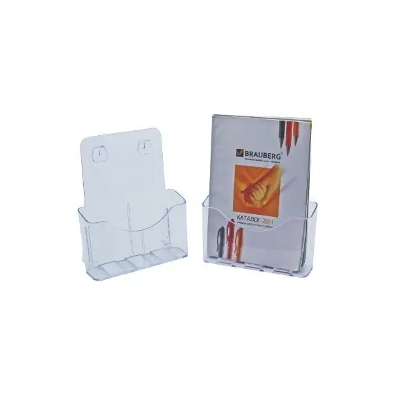 Desk Organizer, KEJEA, Countertop Display Rack K-156, 1 Pocket, A4, Plastic, Clear