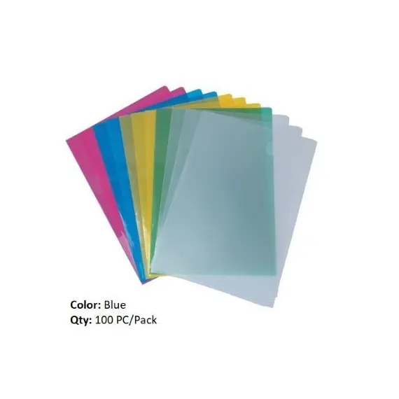 Documents Covers, MAS, Sheet Protector, 120 Micron (Light), A4, Blue Transparent, 100 PC/Pack