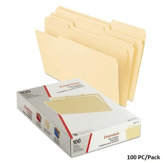 ملف عرض التقارير، ديلوكس، ملف مانيلا، 100حبة /علبة، A4