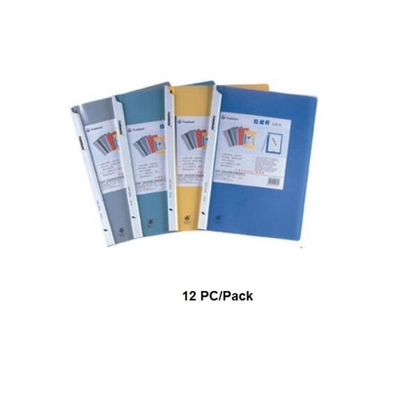 Documents Covers, DEYUAN, Clip file, PVC , A4, Assorted Color, 12 PC/Pack