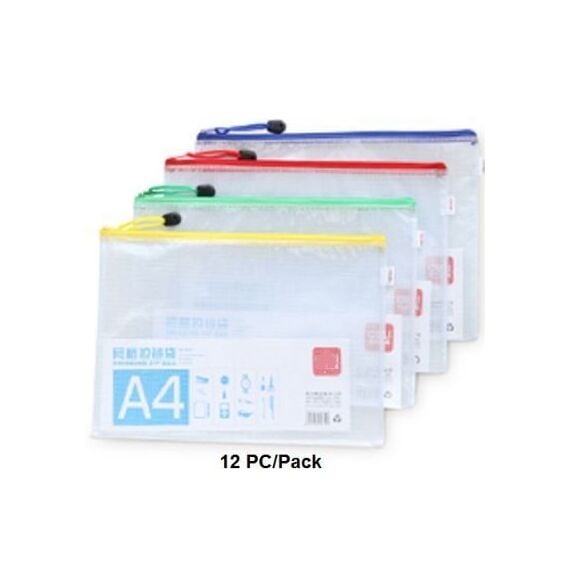 Documents Covers, KOBEST, Documents Bags, A4, Assorted Color, 12 PC/Pack