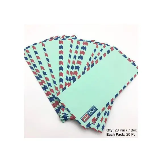 ظروف، طائرة، ظروف اخضر البريد الجوي، 80 غرام، (225x 115 مم)، 20 ربطة/ كرتون