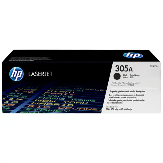 خرطوشة حبر سوداء أصلية HP 305A لطابعات ليزر جيت (CE410A)