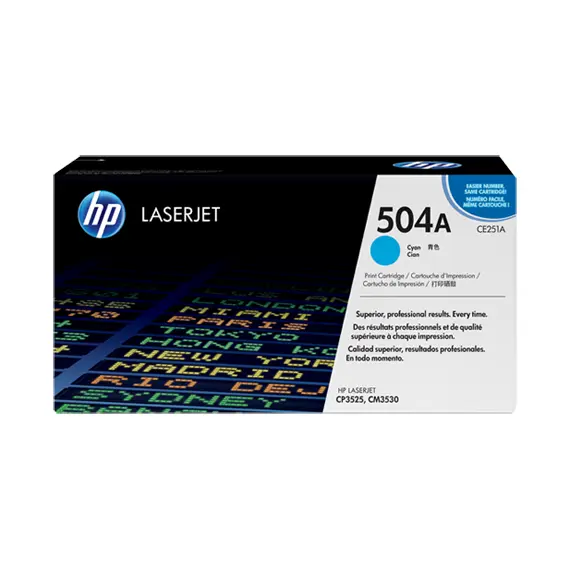 HP 504A Cyan Original Laser Toner (CE251A)