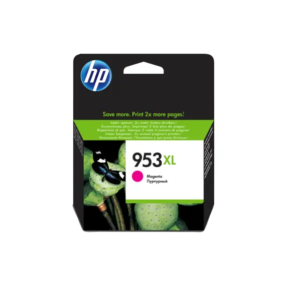 HP 953XL High Yield Magenta Original Ink Cartridge (F6U17AE)
