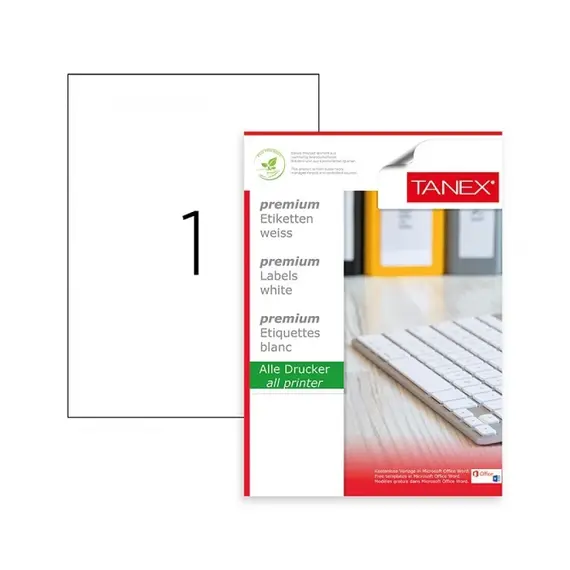 ملصقات، تانكس، TW-2000، أ4 (100ورقة)، (297.4x210مم)