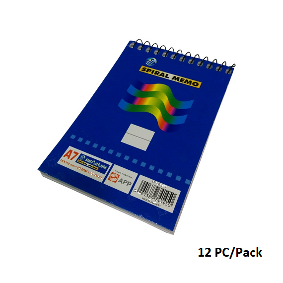 SIMBA, Notebook, Notepad TOP,  A7, 50 Sheets, 12 Pc/Pack, White