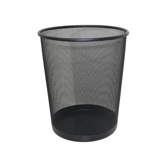 Office Organizer, Trident, Wastebasket, Mesh, Black