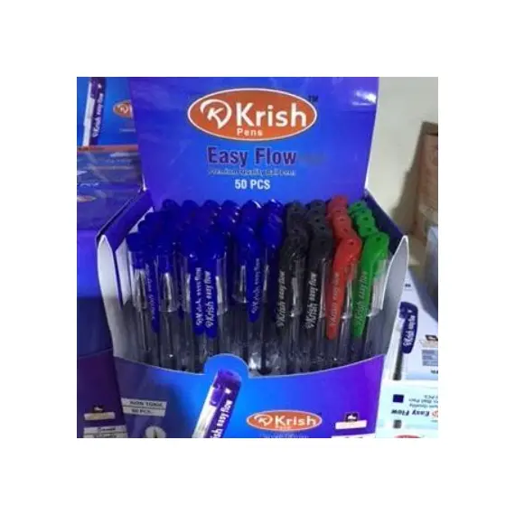 Pen, KRISH, Ball Pen, 0.7mm, 4 colors, Box (50pc)