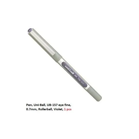قلم، يوني-بول، UB-157 اي فاين، 0.7مم، رولربول، بنفسجي، 1 حبة