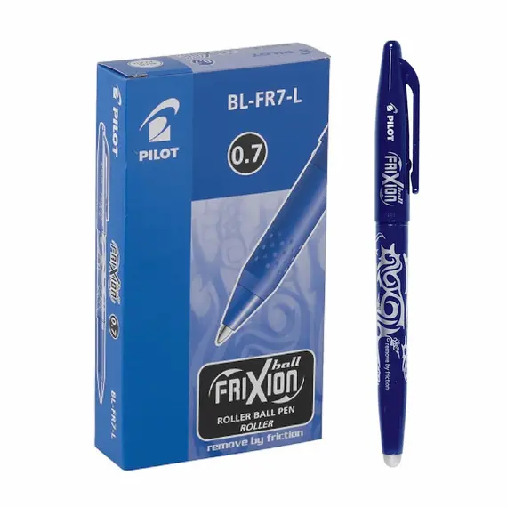 PILOT Frixion Pen Erasable 0.7mm Blue (12 pcs/box)