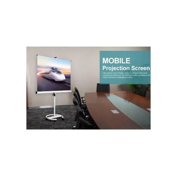 شاشة، كوميكس، PWxxx، شاشة بروجكتر، متحركة، مقاس:   150x 150 سم، ابيض