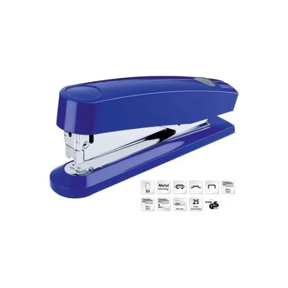 Stapler, NOVUS B7A, Blue, 30 Sheets, Office Stapler