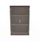 Cabinet Brown 2 Clear Glass Doors 125cm H.