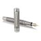 PARKER Duofold Prestige Medium Fountain Pen Ruthenium Chiselled Chrome Trim