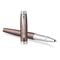 PARKER IM Premium Fine Rollerball Pen Brown Chrome Trim Black Ink