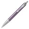 PARKER IM Premium Medium Ballpoint Pen Dark Violet Chrome Trim Blue Ink