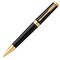 ​PARKER Ingenuity Medium Ballpoint Pen Black Gold Trim Black Ink​