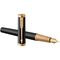 PARKER Ingenuity Medium Fountain Pen Black Gold Trim Black Ink