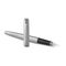 PARKER Jotter Medium Fountain Pen Stainless Steel Chrome Trim Blue Ink