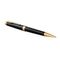 PARKER Premier Medium Ballpoint Pen Black Lacquer Gold Trim Black Ink