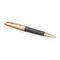 PARKER Premier Medium Ballpoint Pen Custom Storm Grey Gold Trim Black Ink