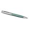 PARKER Sonnet Essential Medium Ballpoint Pen Metal and Green Lacquer Palladium Trim Black Ink