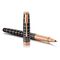 PARKER Sonnet Fine Rollerball Pen Brown Rubber Rose Gold Trim Black Ink