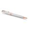PARKER Sonnet Medium Ballpoint Pen Pearl Lacquer Rose Gold Trim Black Ink