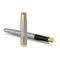 PARKER Sonnet Medium Fountain Pen Stainless Steel Gold Trim