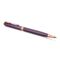 PARKER Sonnet Slim Medium Ballpoint Pen Chiselled Purple Matrix Rose Gold Trim Black Ink