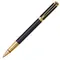 WATERMAN Perspective Rollerball Pen Black Gold Trim