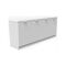 Cabinet 4 Wooden Doors - White 90cm H