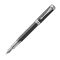 PARKER Duofold Prestige Medium Fountain Pen Black Chevron Chrome Trim