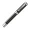 PARKER Duofold Prestige Medium Fountain Pen Black Chevron Chrome Trim