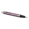 PARKER IM Medium Ballpoint Pen Light Purple Chrome Trim Blue Ink