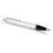 PARKER IM Medium Ballpoint Pen White Chrome Trim Blue Ink