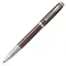 PARKER IM Premium Fine Rollerball Pen Brown Chrome Trim Black Ink
