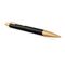PARKER IM Premium Medium Ballpoint Pen Black Gold Trim Blue Ink