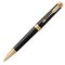 PARKER Premier Medium Ballpoint Pen Black Lacquer Gold Trim Black Ink