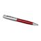 PARKER Sonnet Essential Medium Ballpoint Pen Metal and Red Lacquer Palladium Trim