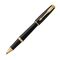 PARKER Urban Medium Rollerball Pen Muted Black Gold Trim Blue Ink