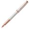 PARKER Sonnet Medium 18K Gold Nib Fountain Pen Pearl Lacquer Rose Gold Trim