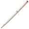 PARKER Sonnet Slim Medium Ballpoint Pen Pearl Lacquer Rose Gold Trim Black Ink