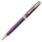 PARKER Sonnet Medium Ballpoint Pen Chiselled Purple Matrix Rose Gold Trim Black Ink