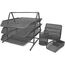 Metal Mesh Desk Sets 4 PCS - Black